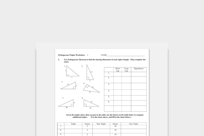 Applying the pythagorean theorem answer key