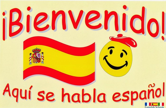 Bienvenidos a la clase de espanol