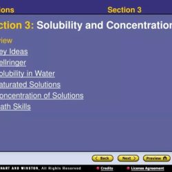 Section 8.2 solubility and concentration